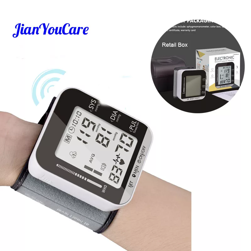 Health-Care-Automatic-Wrist-Blood-Pressure-Monitor-Case-Digital-LCD-Wrist-Cuff-Blood-Pressure-Meter-Esfingomanometro