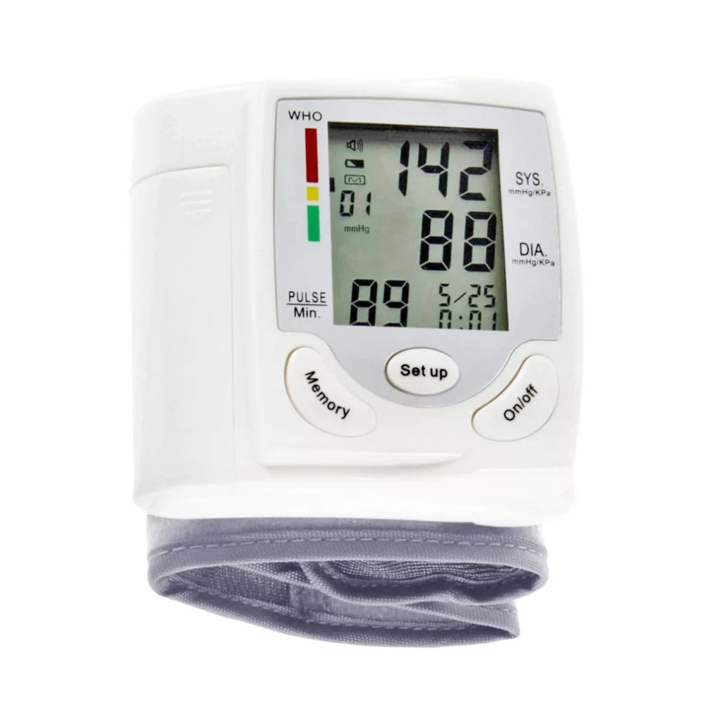 Automatic-Digital-LCD-Display-Medical-Wrist-Blood-Pressure-Monitor-Heart-Beat-Rate-Pulse-Meter-Tonometer-Sphygmomanometer