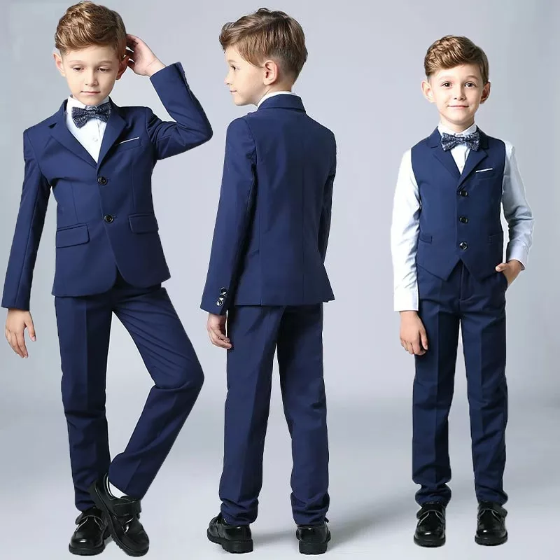 Boys-Formal-Black-Navy-Suit-Set-Children-Wedding-Party-Piano-Performance-Host-Graduation-Chorus-Costume-Kids