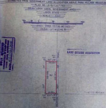 One acre plot of land for sale